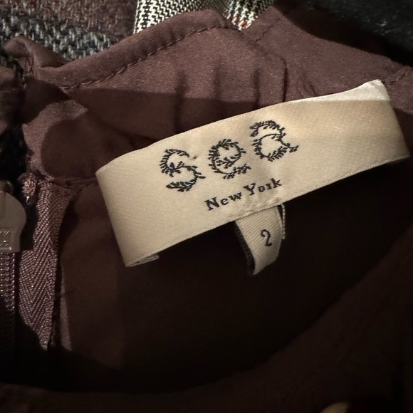 Sea New York- Rachelle Bronze Sequin Ruffle Sleeveless Maxi Dress - Picture 2 of 5